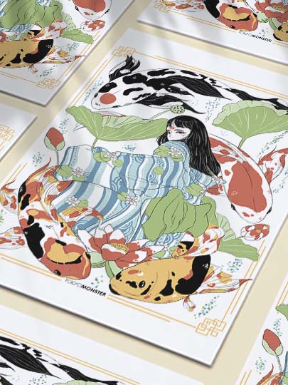 Print Princess koi