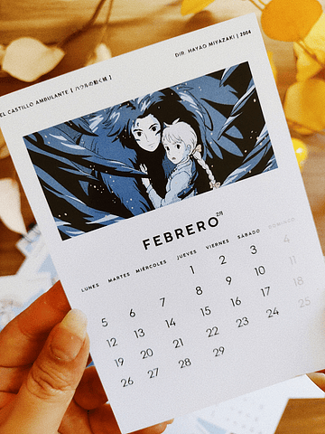 Calendario Escritorio: Edición Ghibli