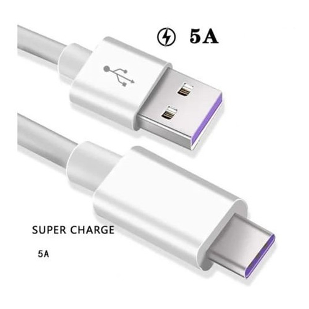 Cable Usb Tipo C a USB 3.0 5a Super Flash Charge 1 Metro Carga Rápida