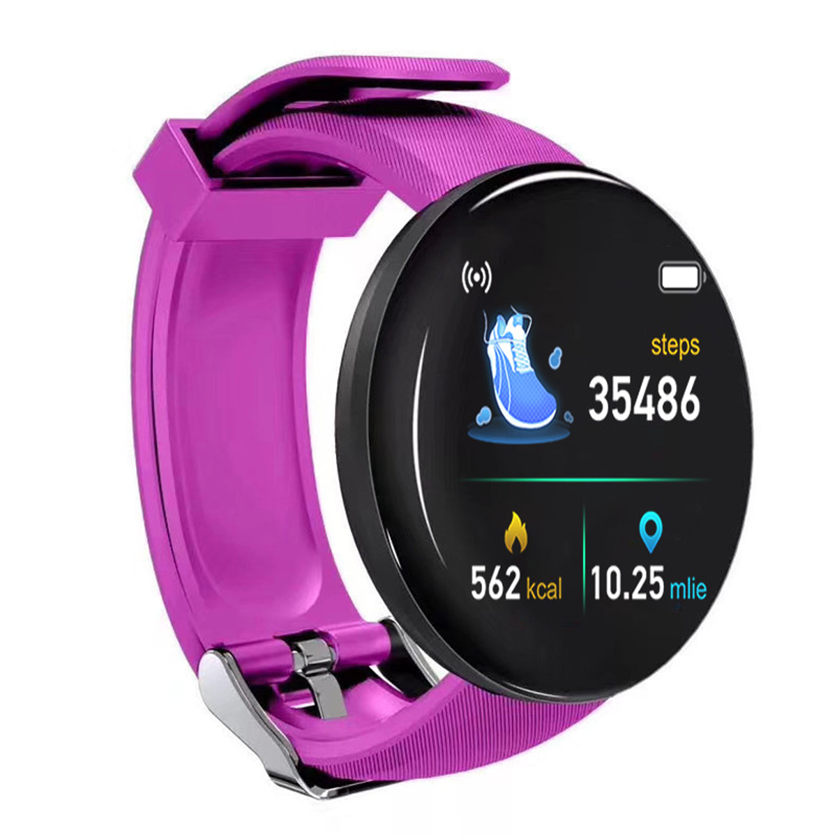 Smartwatch D18 Reloj Inteligente Fitband Redondo Deportivo