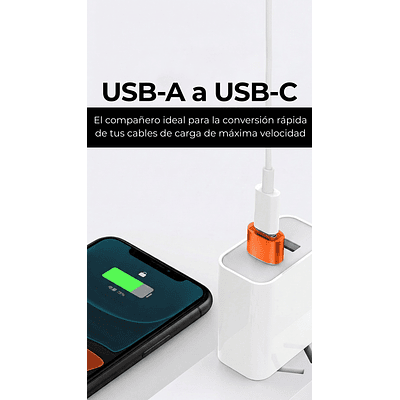 Adaptador Usb Tipo C  Hembra A Usb Macho 3.0