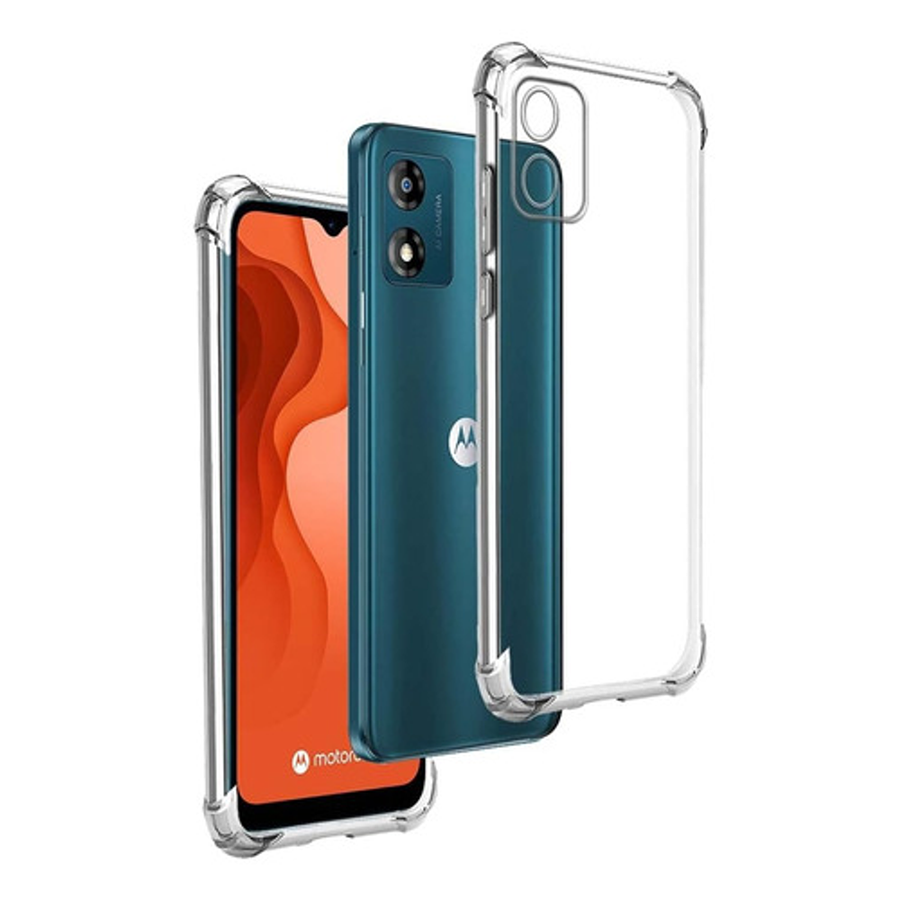 PROMO | PACK X10 Fundas Antishock Transparente Para Motorola TPU Protección de Cámaras