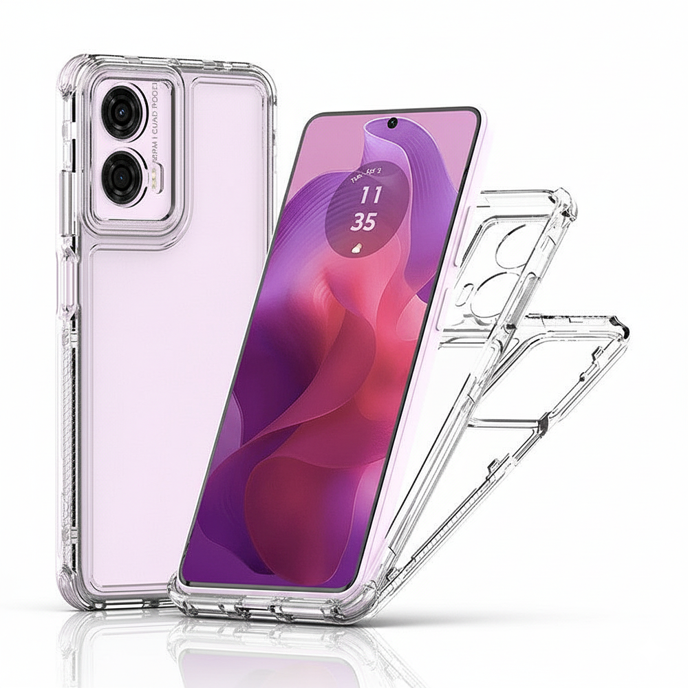 PROMO | PACK X10 Fundas Antishock Transparente Para Motorola TPU Protección de Cámaras