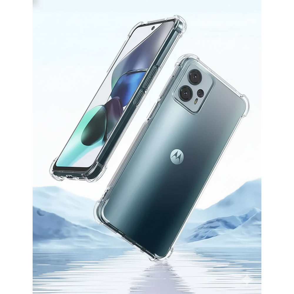 PROMO | PACK X10 Fundas Antishock Transparente Para Motorola TPU Protección de Cámaras