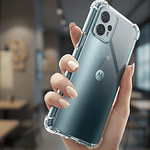 PROMO | PACK X10 Fundas Antishock Transparente Para Motorola TPU Protección de Cámaras