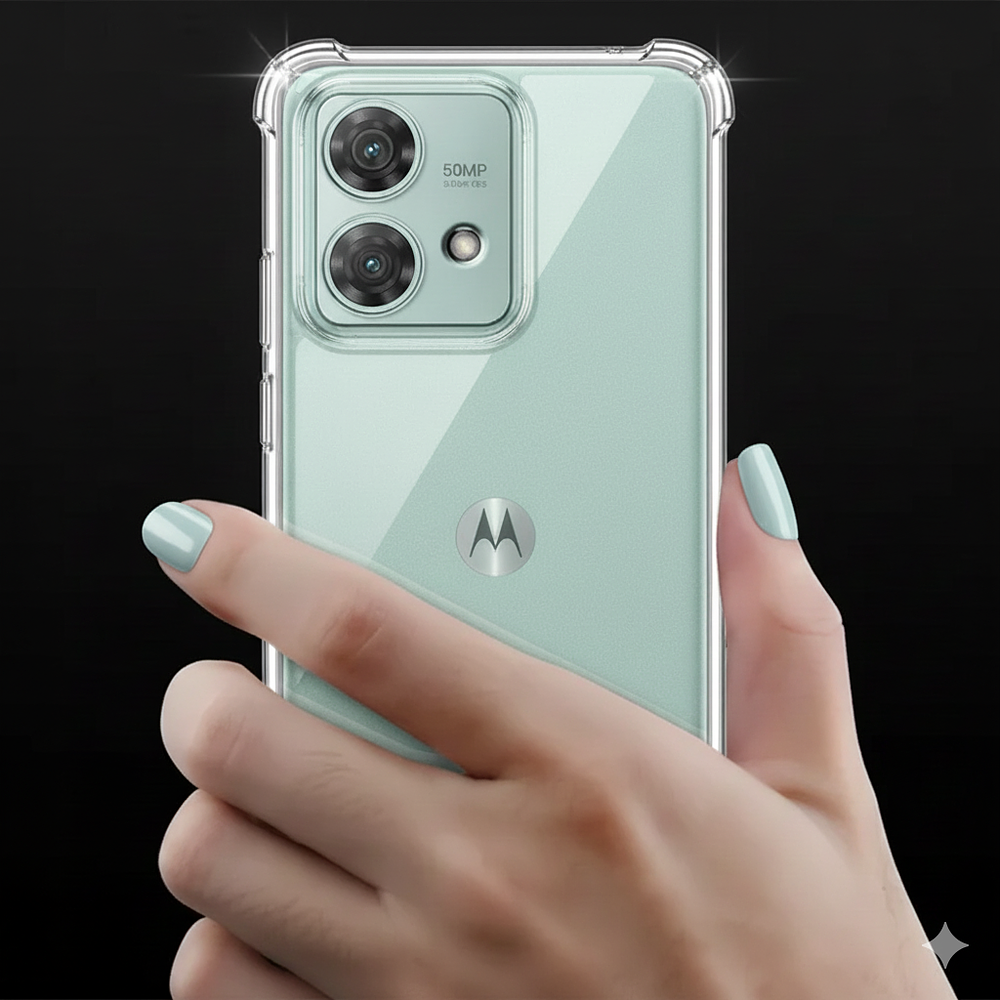 PROMO | PACK X10 Fundas Antishock Transparente Para Motorola TPU Protección de Cámaras