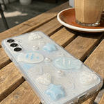 Funda para Samsung Transparente Glitter Charm Fish 3D Antigolpes