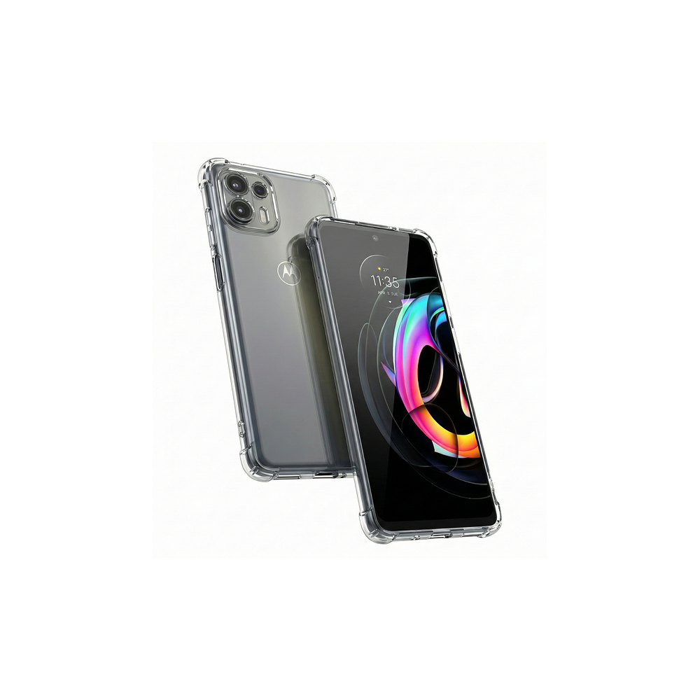 Funda Antishock Transparente Para Motorola TPU Protección de Cámaras