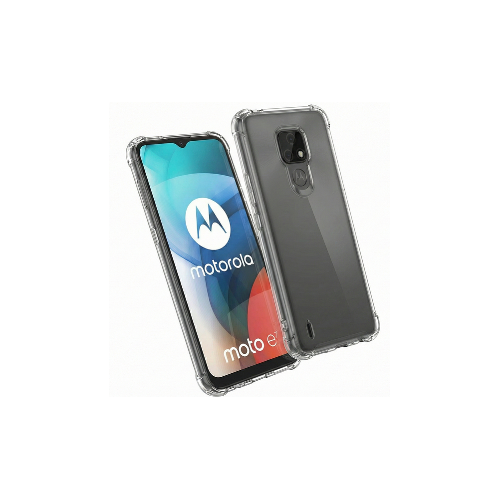Funda Antishock Transparente Para Motorola TPU Protección de Cámaras