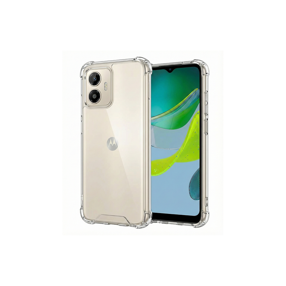 Funda Antishock Transparente Para Motorola TPU Protección de Cámaras