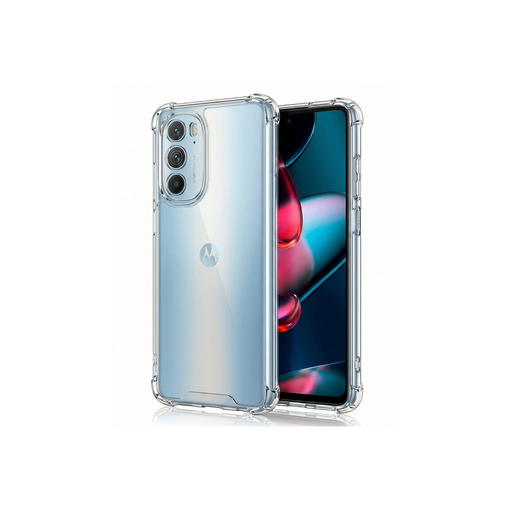Funda Antishock Transparente Para Motorola TPU Protección de Cámaras