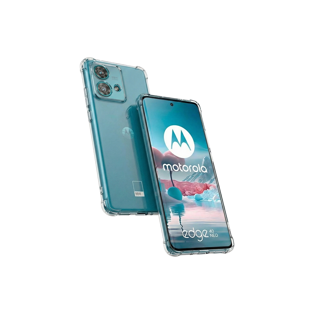 Funda Antishock Transparente Para Motorola TPU Protección de Cámaras