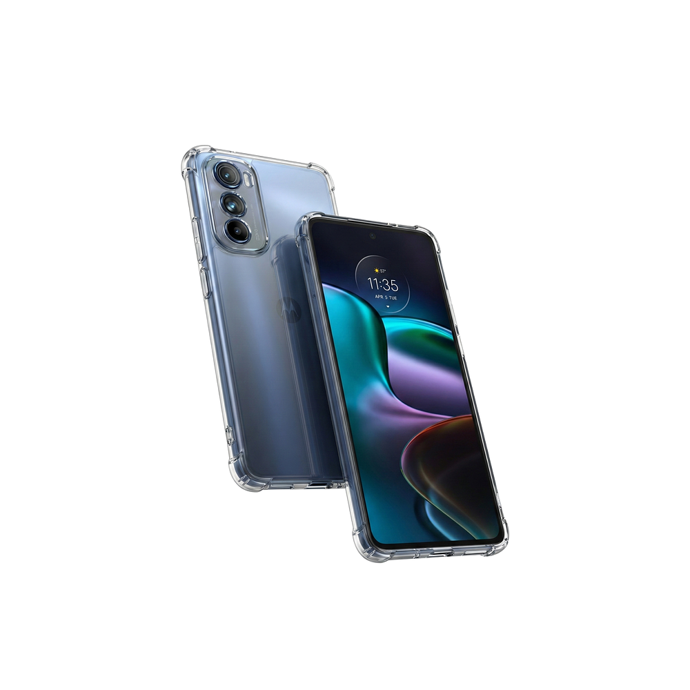 Funda Antishock Transparente Para Motorola TPU Protección de Cámaras