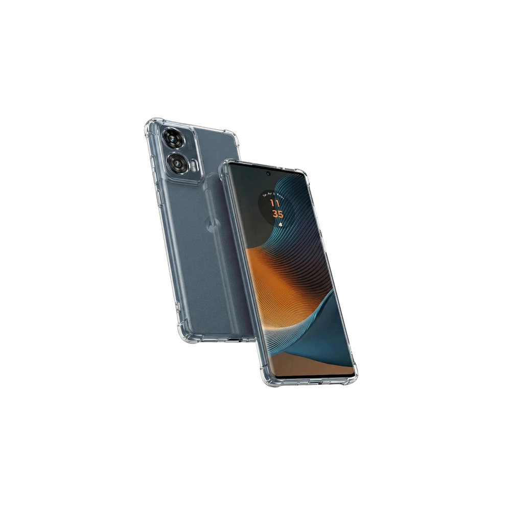Funda Antishock Transparente Para Motorola TPU Protección de Cámaras