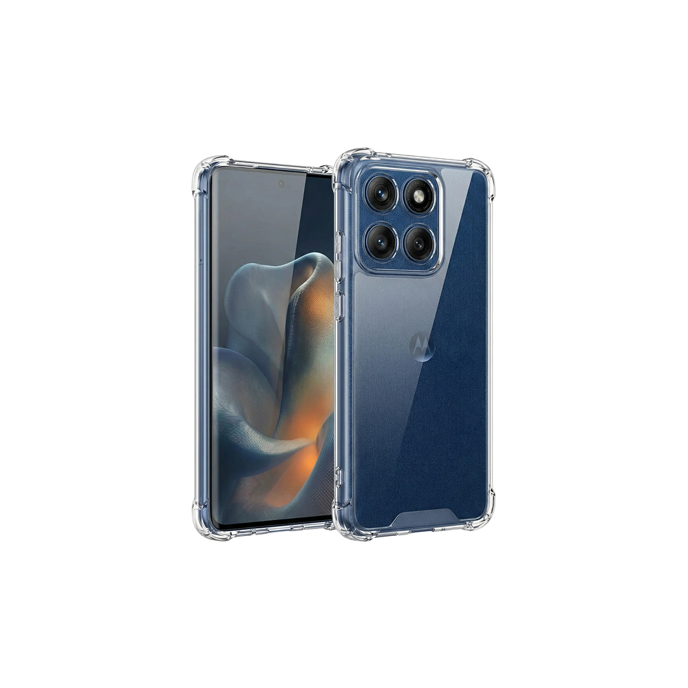 Funda Antishock Transparente Para Motorola TPU Protección de Cámaras