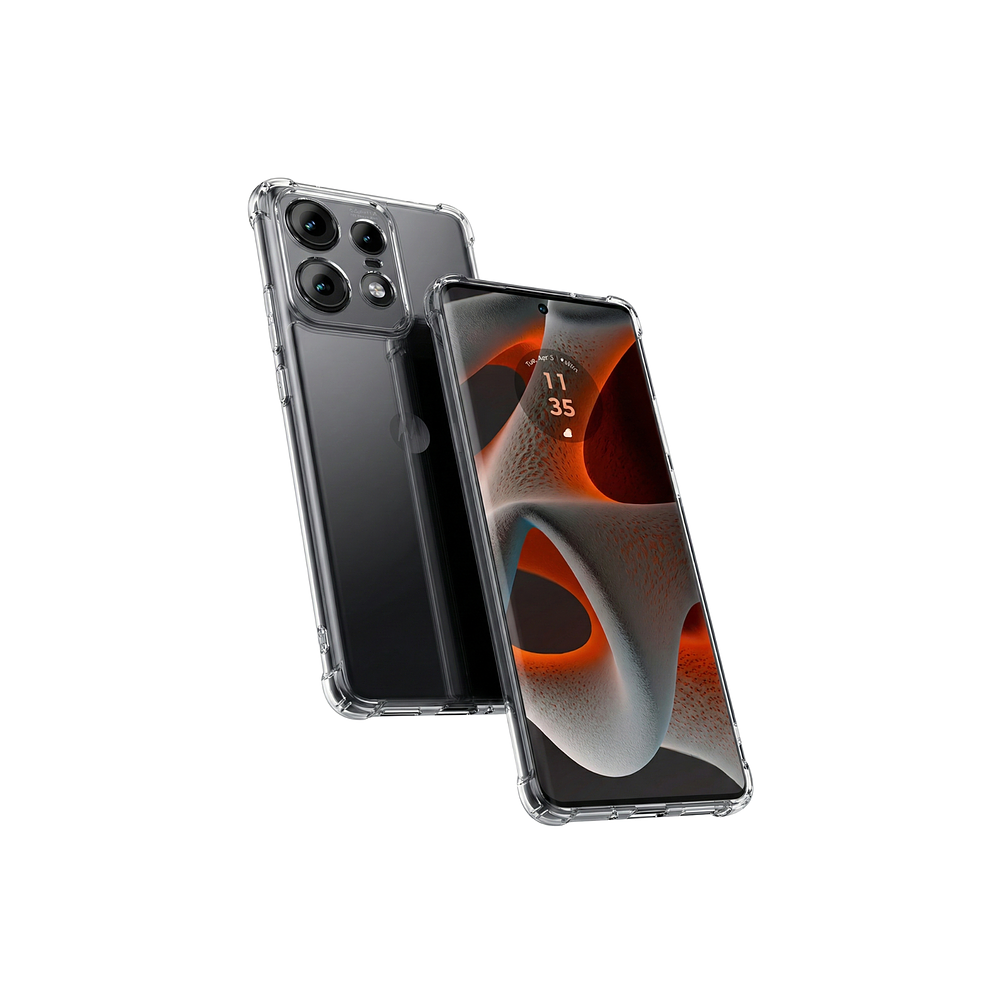 Funda Antishock Transparente Para Motorola TPU Protección de Cámaras