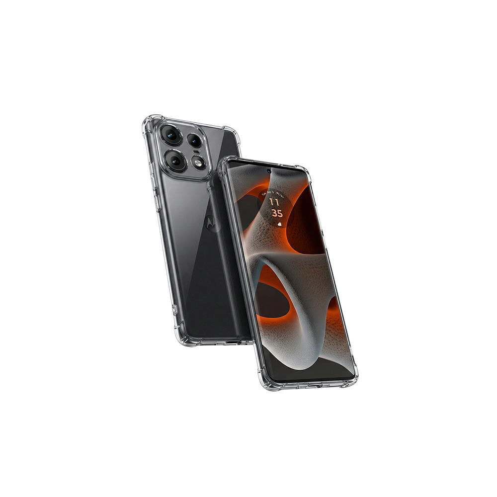 Funda Antishock Transparente Para Motorola TPU Protección de Cámaras