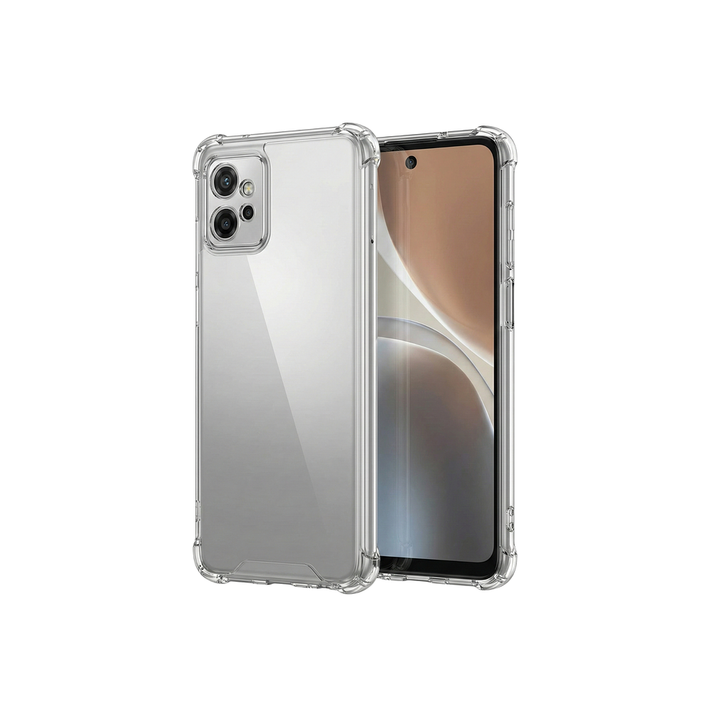 Funda Antishock Transparente Para Motorola TPU Protección de Cámaras