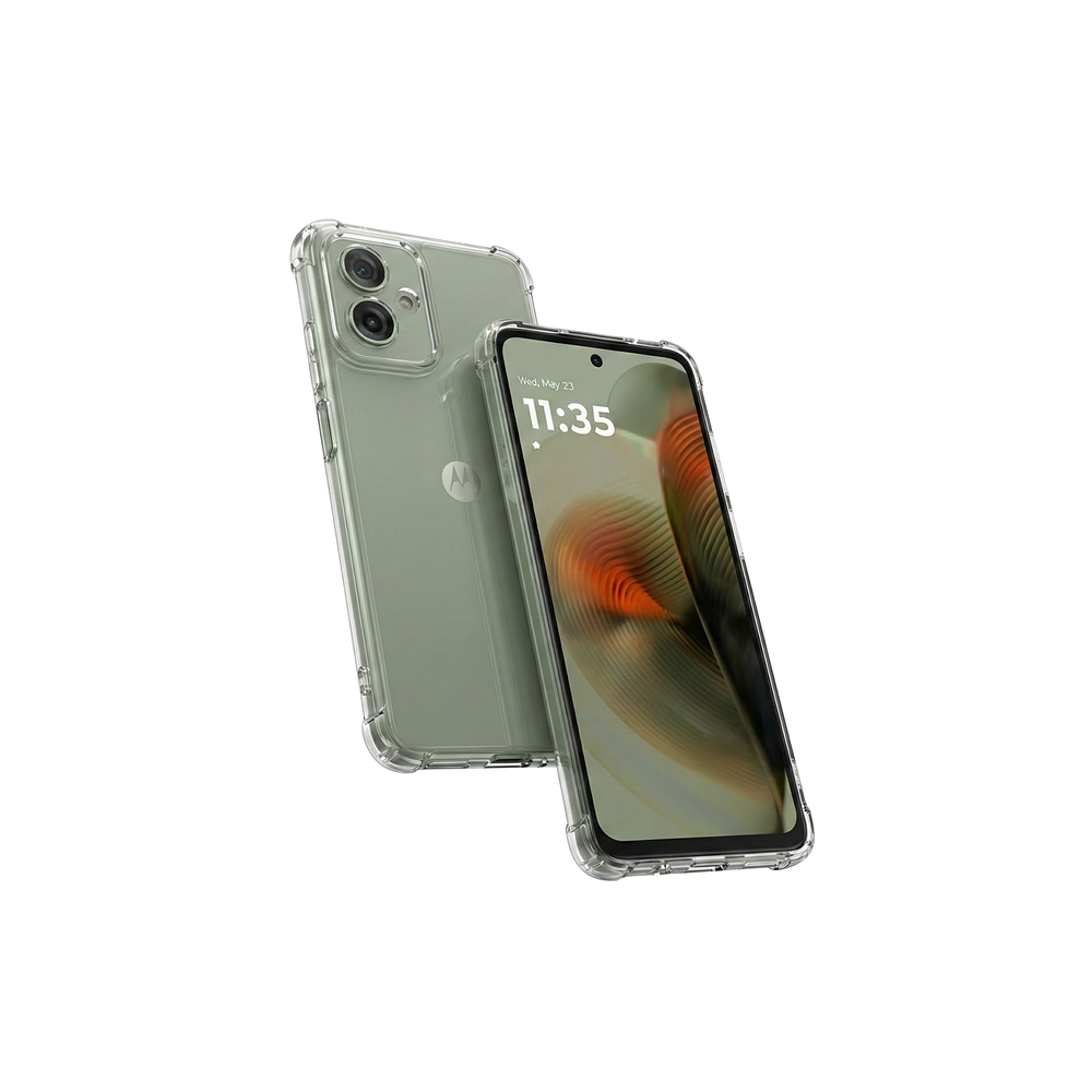 Funda Antishock Transparente Para Motorola TPU Protección de Cámaras