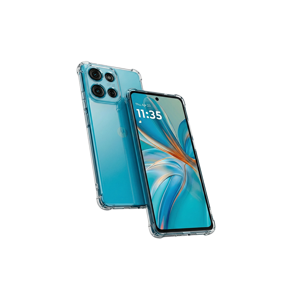 Funda Antishock Transparente Para Motorola TPU Protección de Cámaras