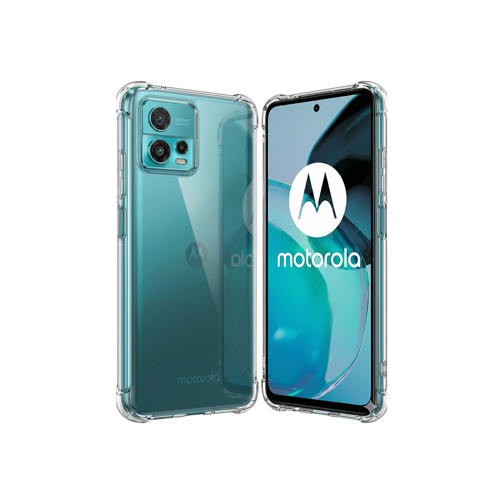 Funda Antishock Transparente Para Motorola TPU Protección de Cámaras