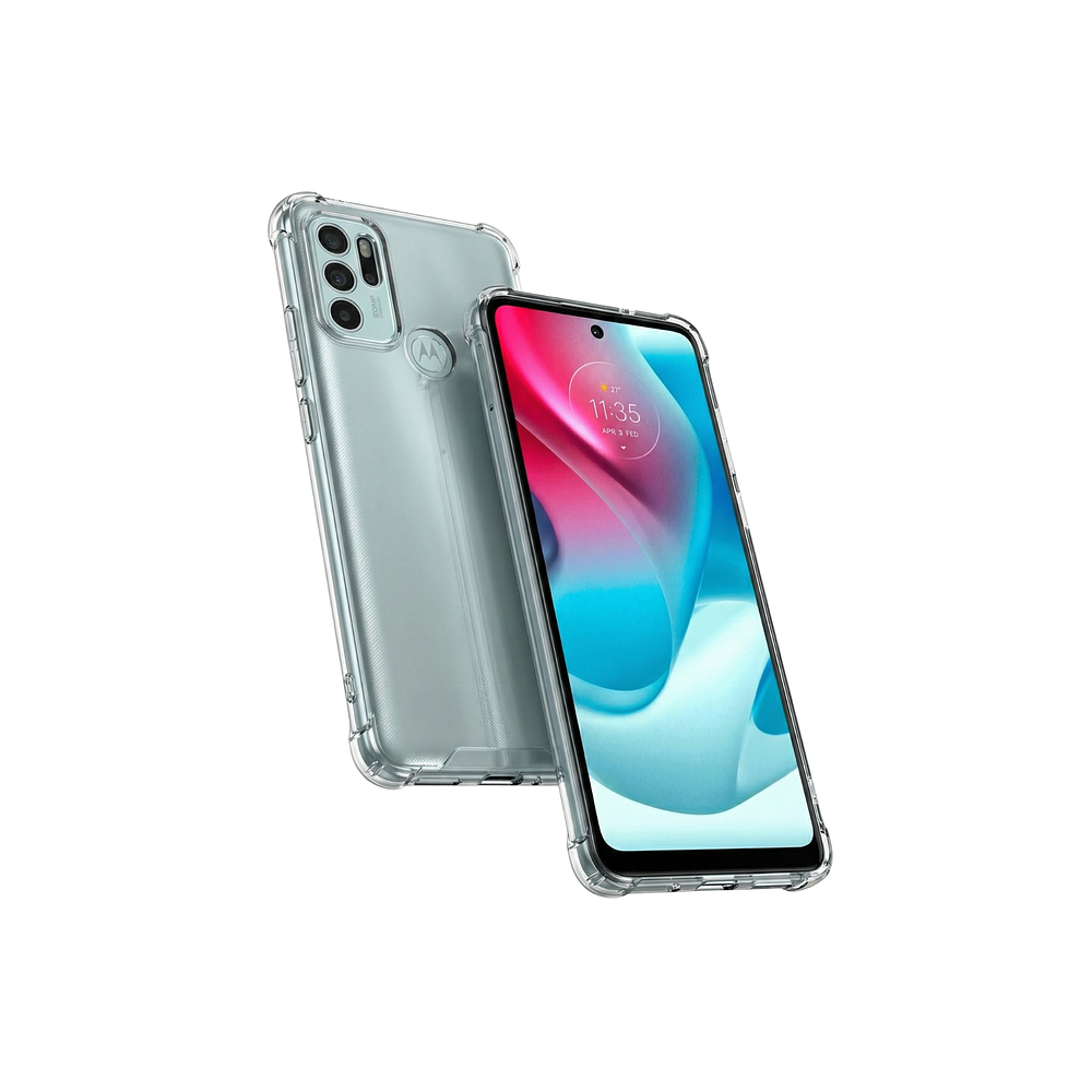 Funda Antishock Transparente Para Motorola TPU Protección de Cámaras