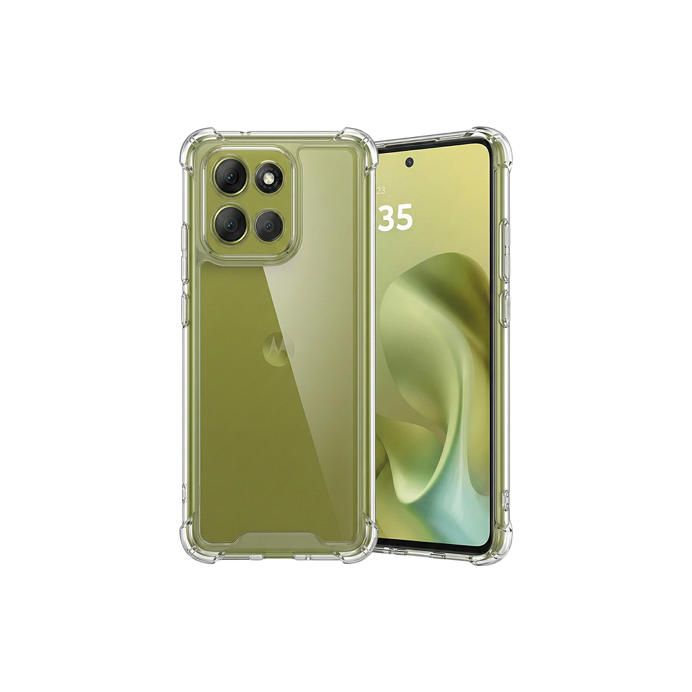 Funda Antishock Transparente Para Motorola TPU Protección de Cámaras