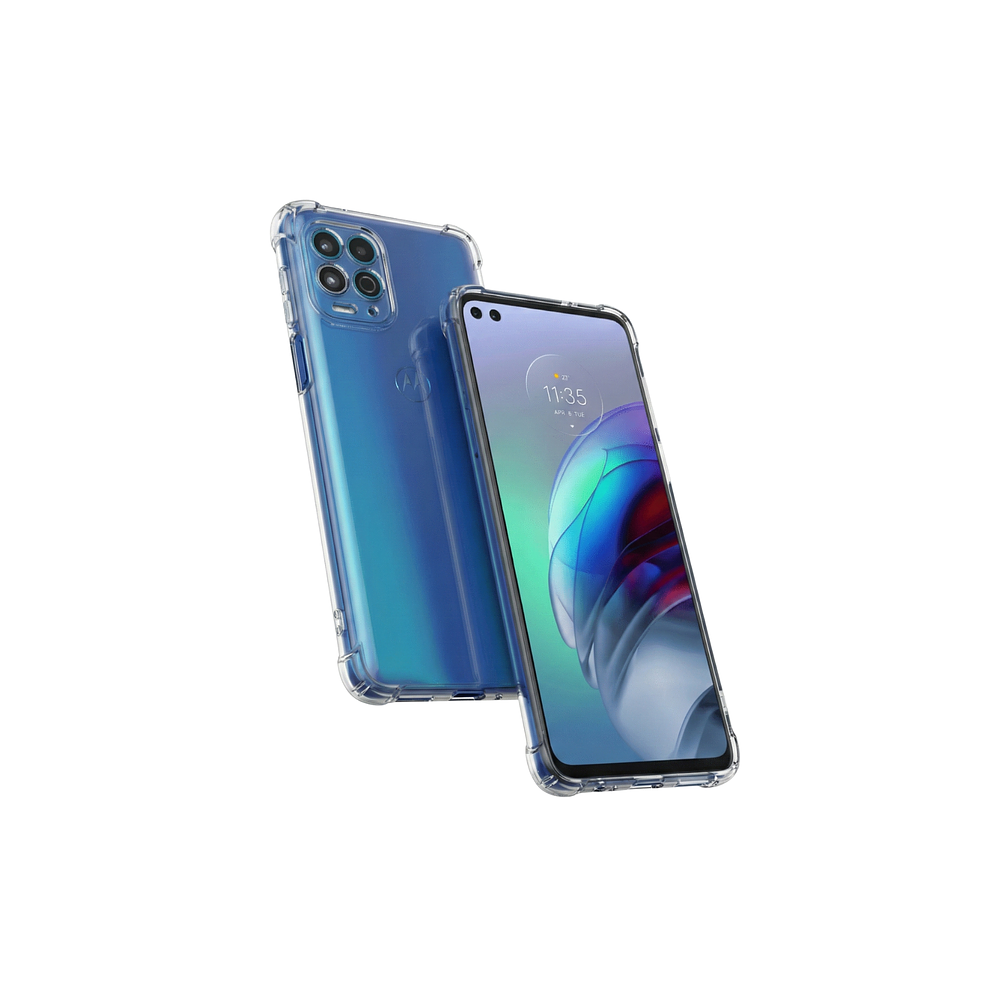 Funda Antishock Transparente Para Motorola TPU Protección de Cámaras