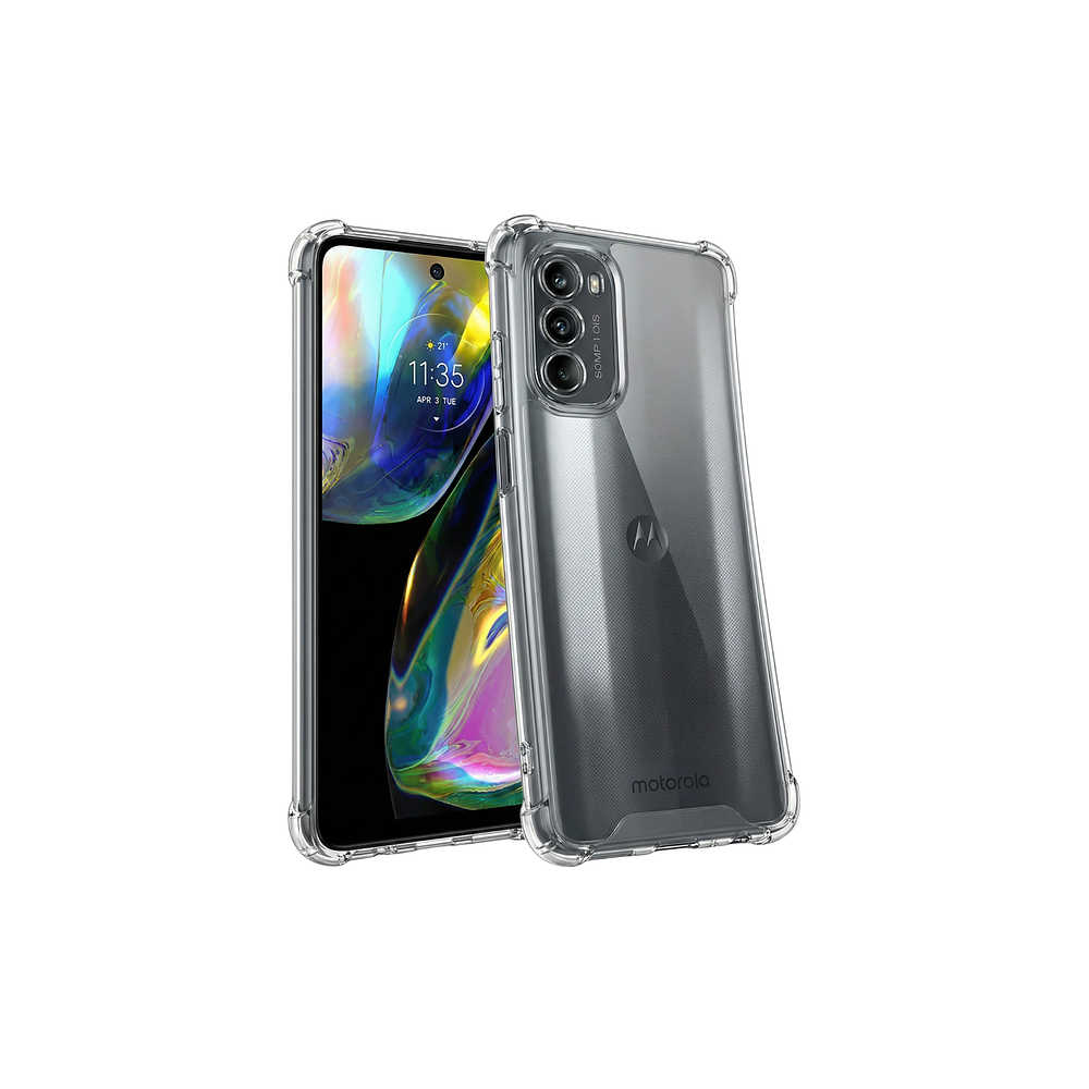 Funda Antishock Transparente Para Motorola TPU Protección de Cámaras
