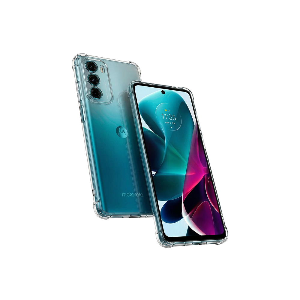 Funda Antishock Transparente Para Motorola TPU Protección de Cámaras