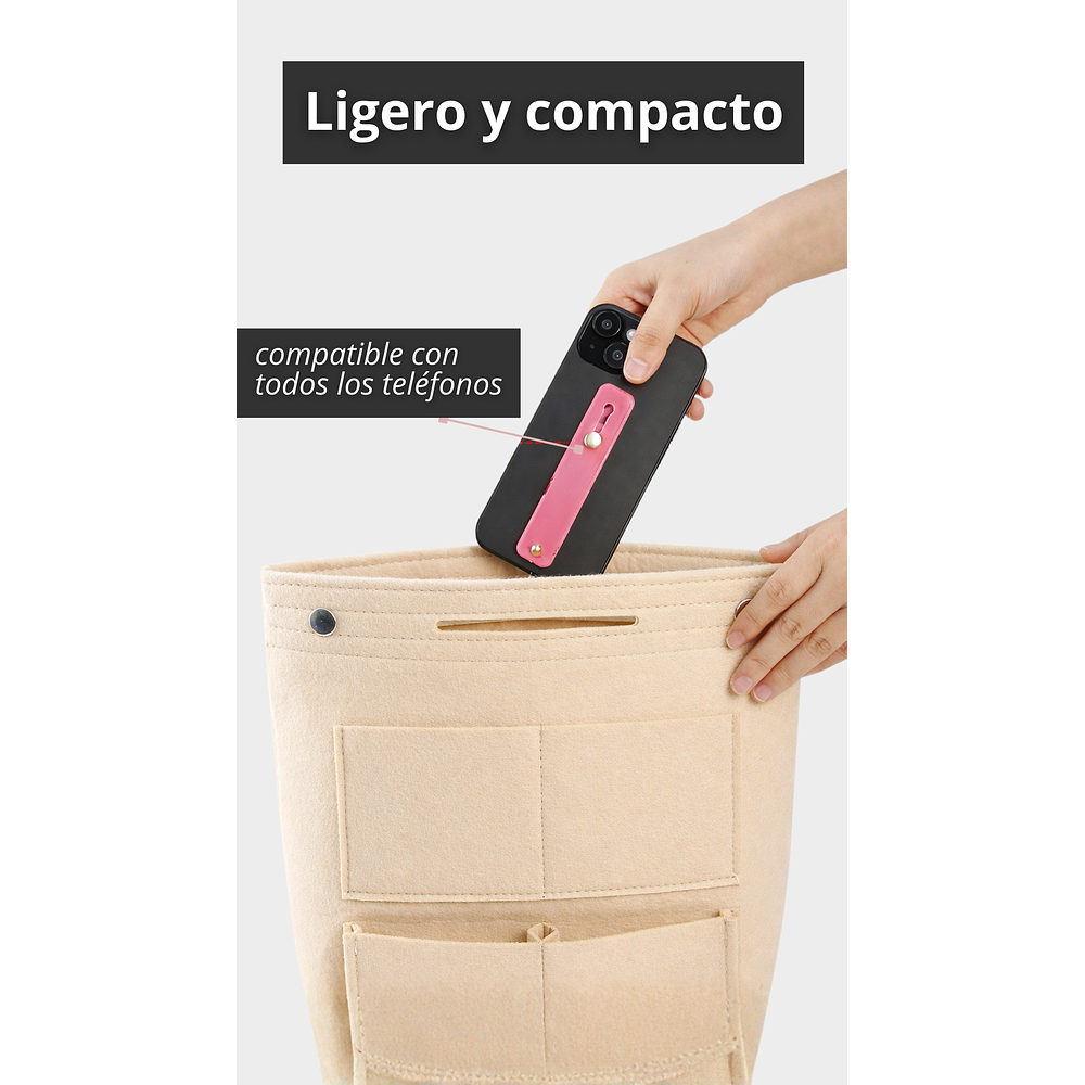 Tira de Agarre Universal de TPU con Anillo Soporte