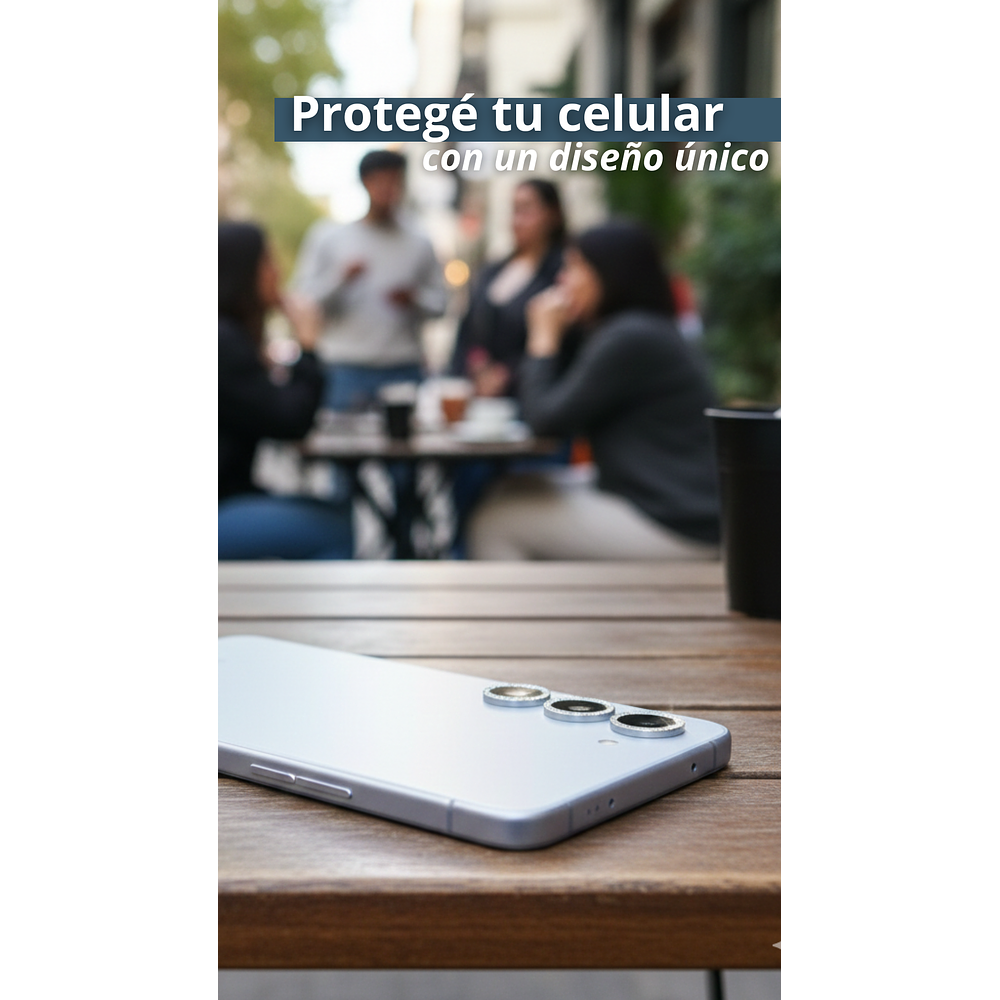 Protector de Lentes con Strass – Vidrio Templado HD