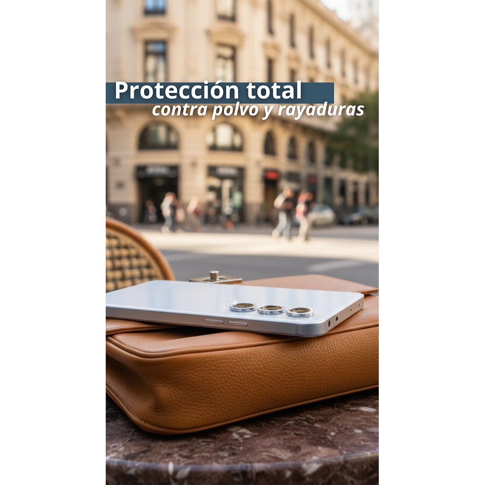Protector de Lentes con Strass – Vidrio Templado HD