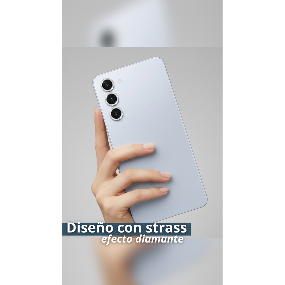 Protector de Lentes con Strass – Vidrio Templado HD