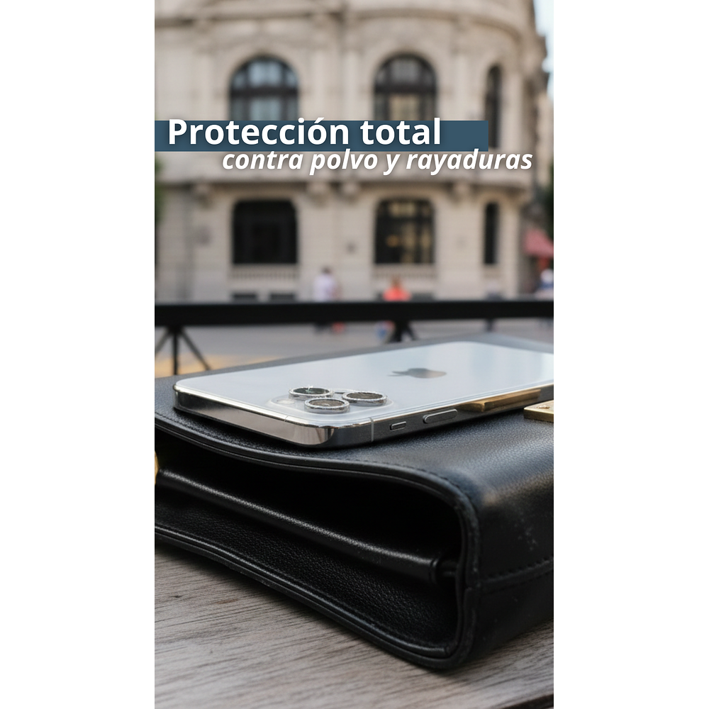 Protector de Lentes con Strass para Iphone– Vidrio Templado HD