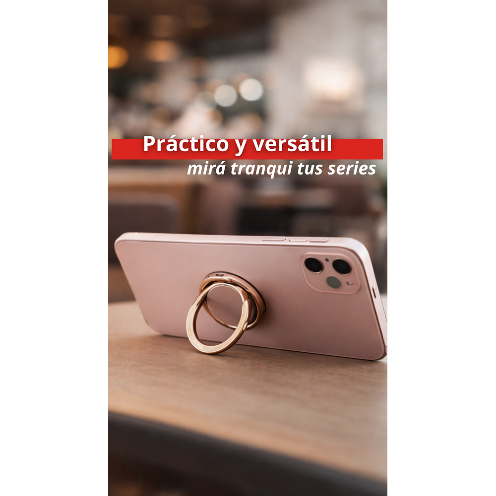 Soporte de Anillo Metálico Diseño Premium 