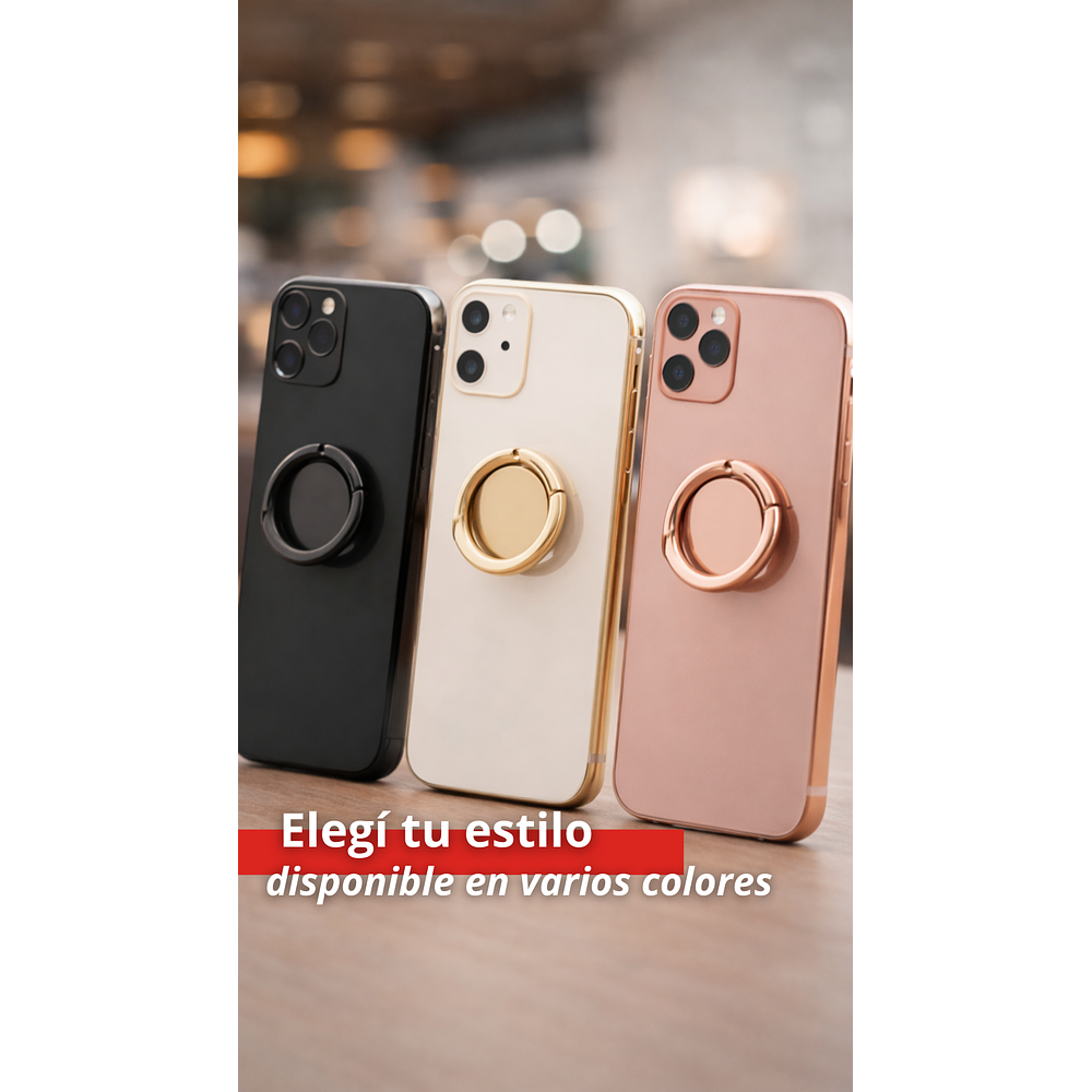 Soporte de Anillo Metálico Diseño Premium 