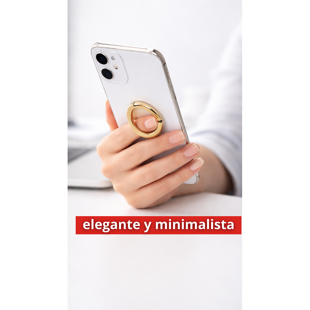 Soporte de Anillo Metálico Diseño Premium 