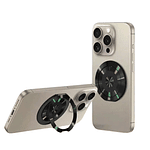 Soporte Anillo Celular 360° Giratorio Plegable Adhesivo 3M Universal Negro