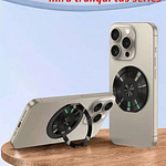 Soporte Anillo Celular 360° Giratorio Plegable Adhesivo 3M Universal Negro