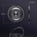 Soporte Anillo Celular 360° Giratorio Plegable Adhesivo 3M Universal Negro