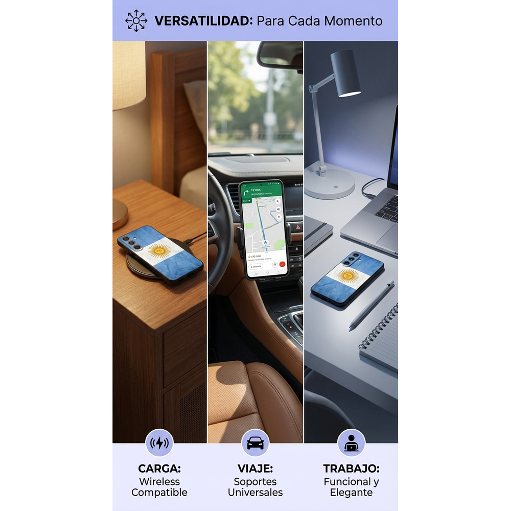 Funda para Samsung Diseños Argentina – Silicona Antigolpes