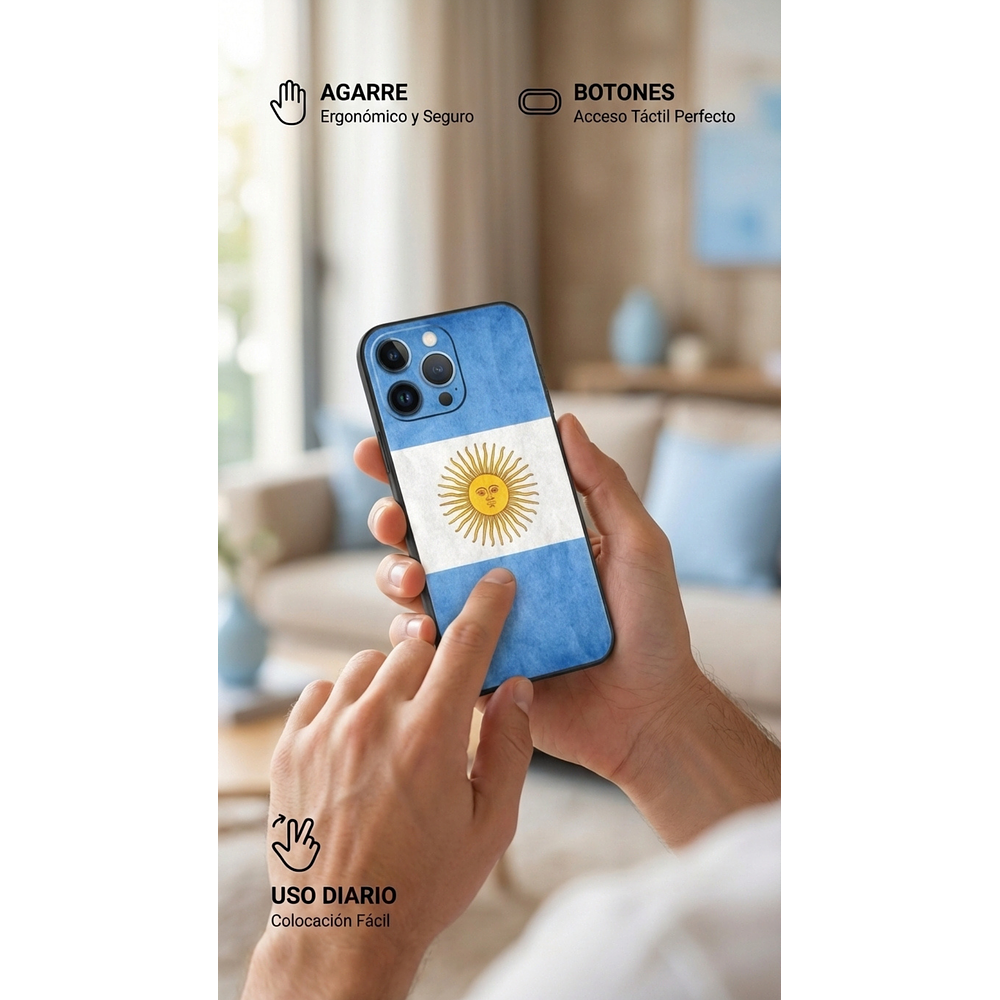 Funda para iPhone Diseños Argentina – Silicona Antigolpes