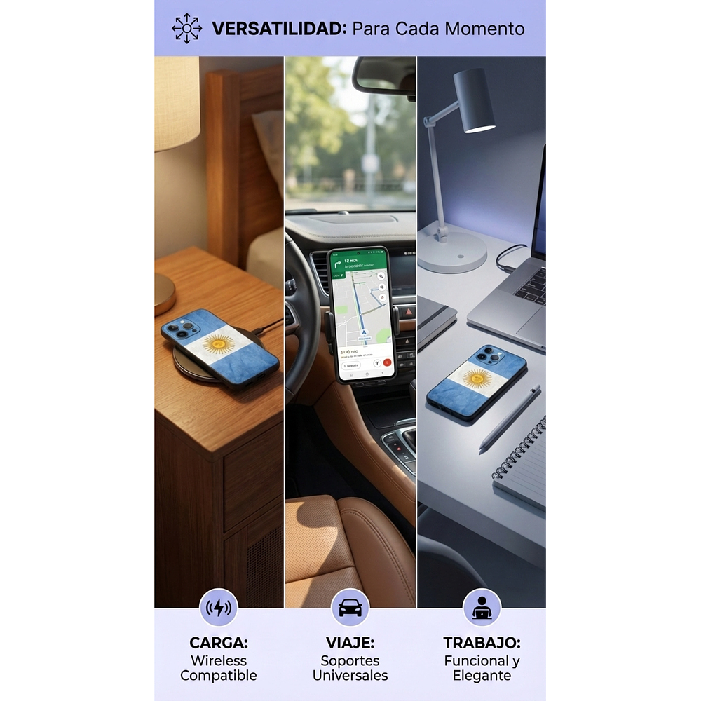 Funda para iPhone Diseños Argentina – Silicona Antigolpes