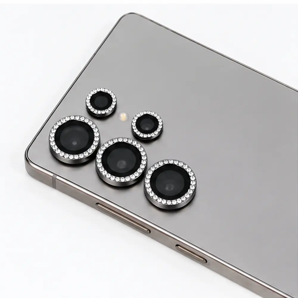Protector de Lentes con Strass para Samsung – Vidrio Templado HD