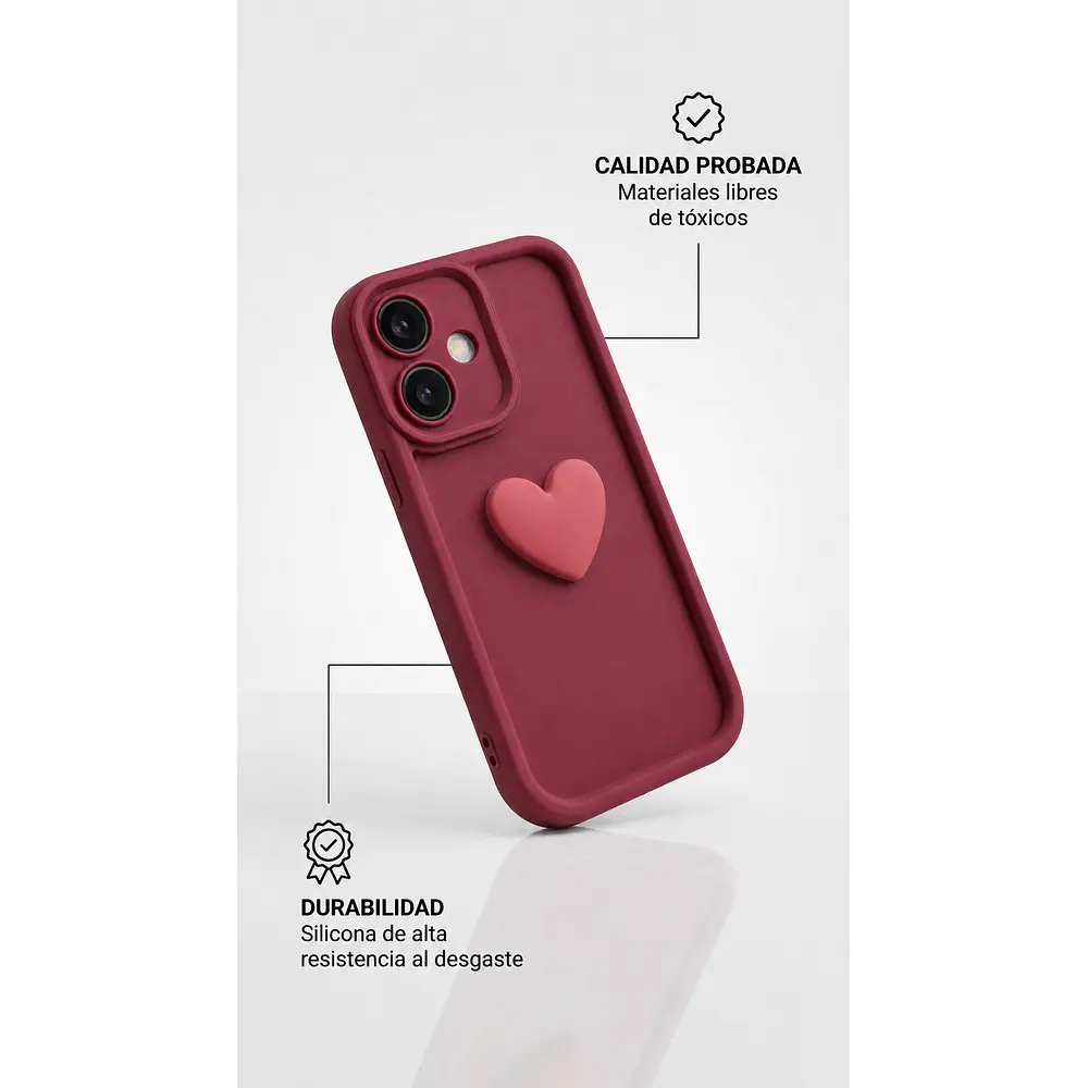 Funda para Samsung TPU Antigolpes Charm Corazón 