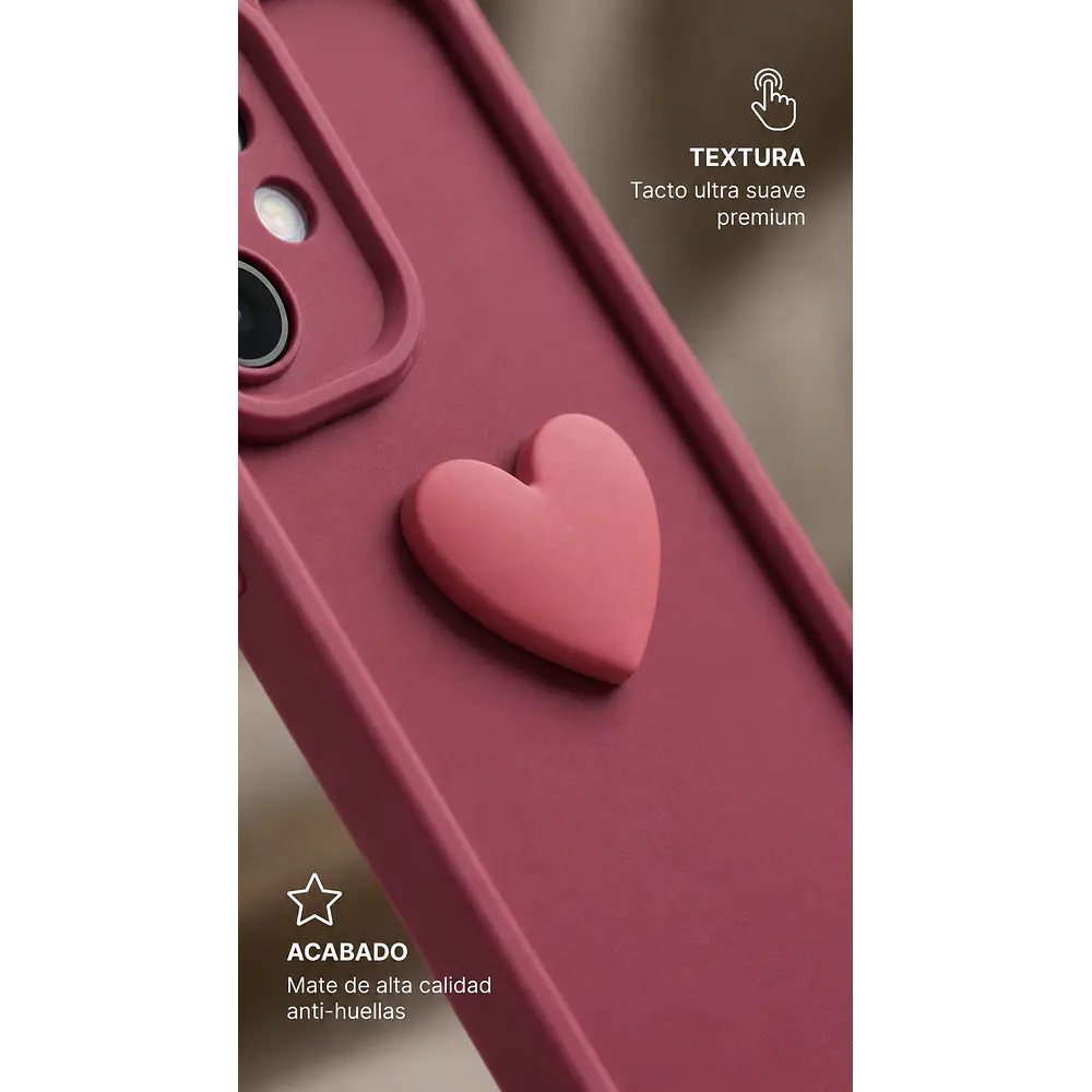 Funda para Samsung TPU Antigolpes Charm Corazón 