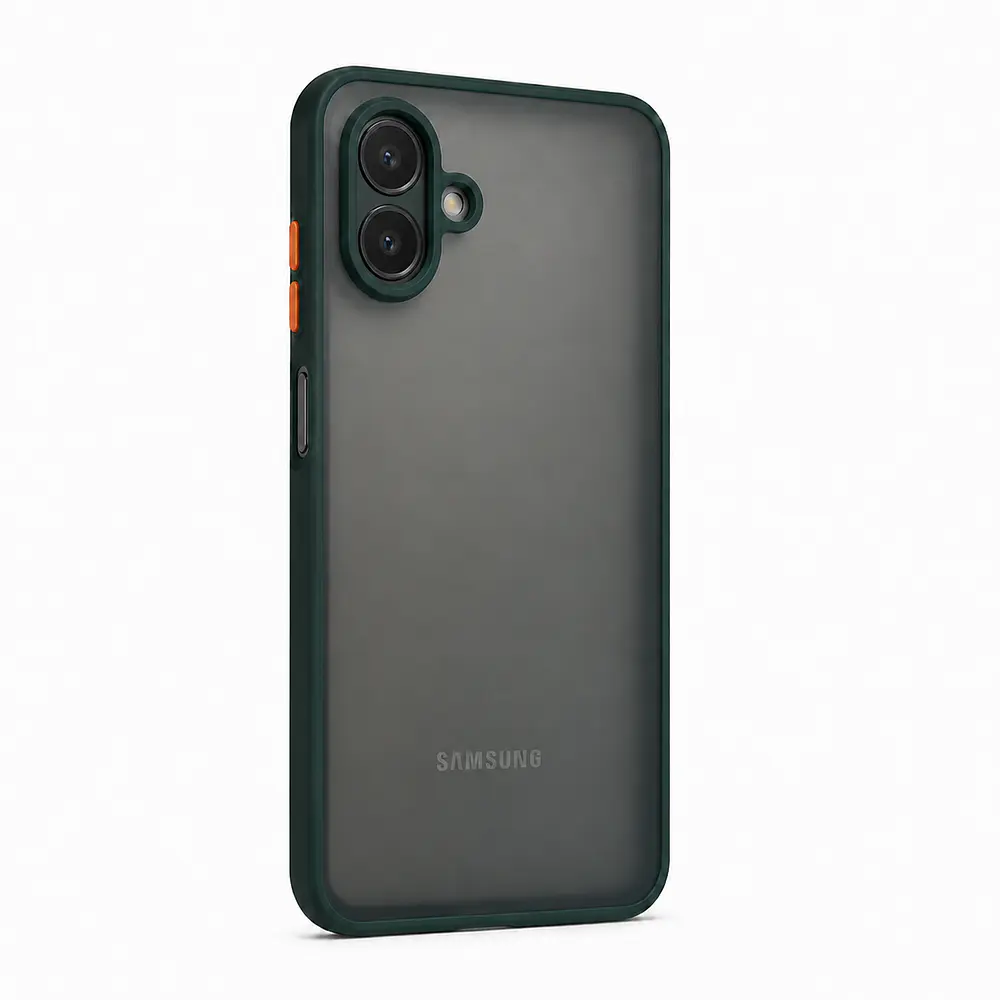 FUNDA SEMITRANSPARENTE ANTIGOLPES CON ACABADO MATE PARA SAMSUNG