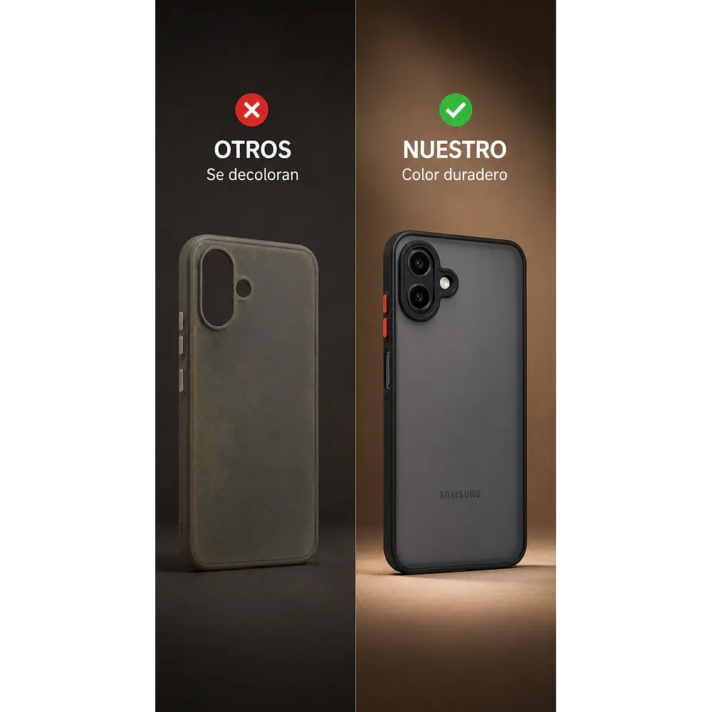 FUNDA SEMITRANSPARENTE ANTIGOLPES CON ACABADO MATE PARA SAMSUNG