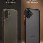 FUNDA SEMITRANSPARENTE ANTIGOLPES CON ACABADO MATE PARA SAMSUNG